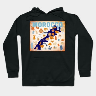 Morocco Culture Map Hoodie